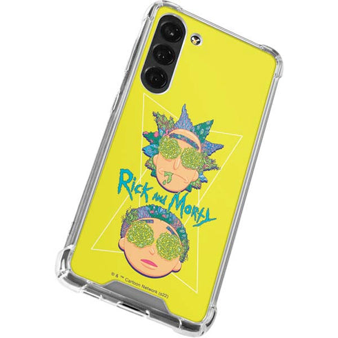 Adult Swim Rick and Morty Rick and Morty Portal Eyes Galaxy S24 FE Clear Case