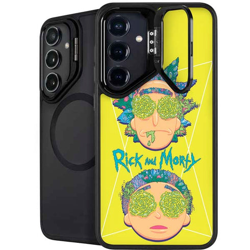 Adult Swim Rick and Morty Rick and Morty Portal Eyes Galaxy S25 Kickstand Case
