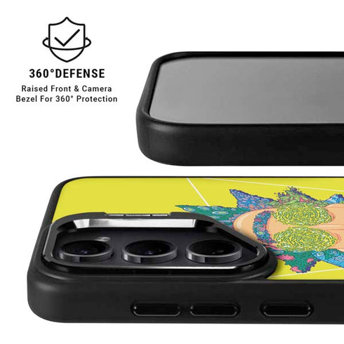 Adult Swim Rick and Morty Rick and Morty Portal Eyes Galaxy S25 Kickstand Case