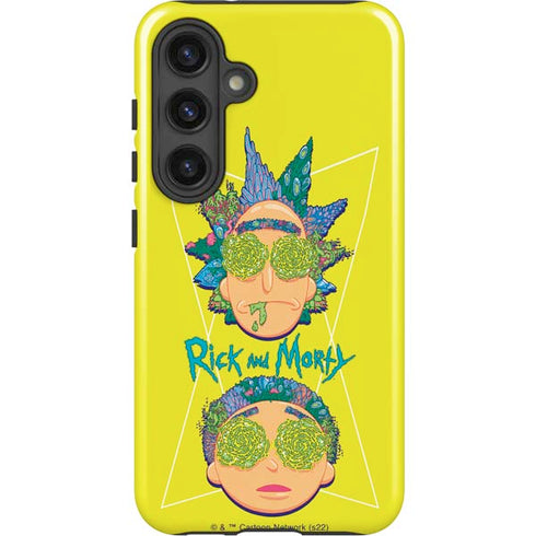 Adult Swim Rick and Morty Rick and Morty Portal Eyes Galaxy S25 Plus Impact Case