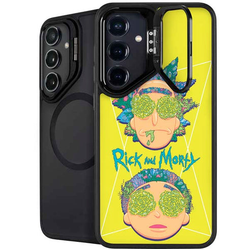 Adult Swim Rick and Morty Rick and Morty Portal Eyes Galaxy S25 Plus Kickstand Case