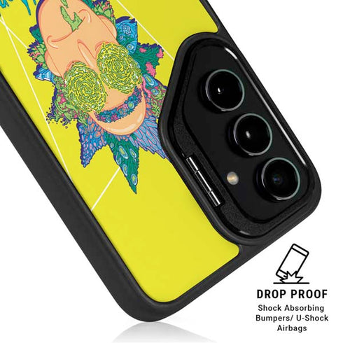 Adult Swim Rick and Morty Rick and Morty Portal Eyes Galaxy S24 Plus Kickstand Case