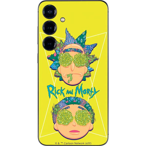 Adult Swim Rick and Morty Rick and Morty Portal Eyes Galaxy S25 Plus Skin