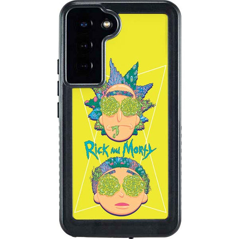 Adult Swim Rick and Morty Rick and Morty Portal Eyes Galaxy S24 Plus Waterproof Case