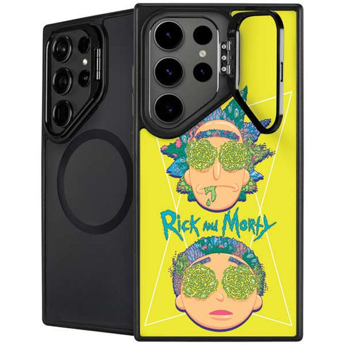 Adult Swim Rick and Morty Rick and Morty Portal Eyes Galaxy S25 Ultra Kickstand Case
