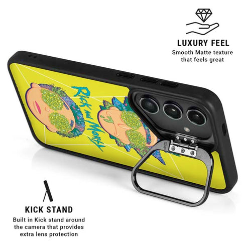 Adult Swim Rick and Morty Rick and Morty Portal Eyes Galaxy S25 Ultra Kickstand Case