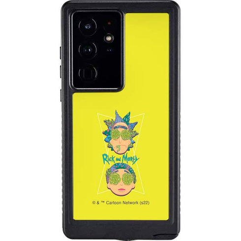 Adult Swim Rick and Morty Rick and Morty Portal Eyes Galaxy S24 Ultra Waterproof Case