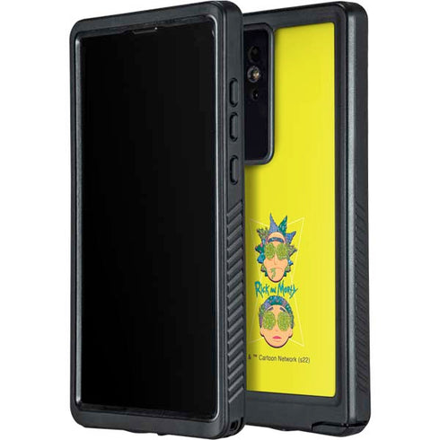 Adult Swim Rick and Morty Rick and Morty Portal Eyes Galaxy S24 Ultra Waterproof Case