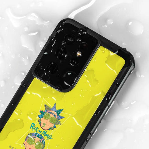 Adult Swim Rick and Morty Rick and Morty Portal Eyes Galaxy S24 Ultra Waterproof Case