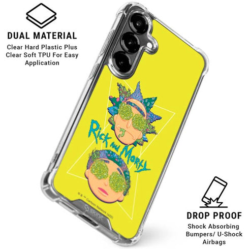 Adult Swim Rick and Morty Rick and Morty Portal Eyes Galaxy S26 Clear Case