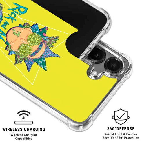 Adult Swim Rick and Morty Rick and Morty Portal Eyes Galaxy S26 Plus Clear Case