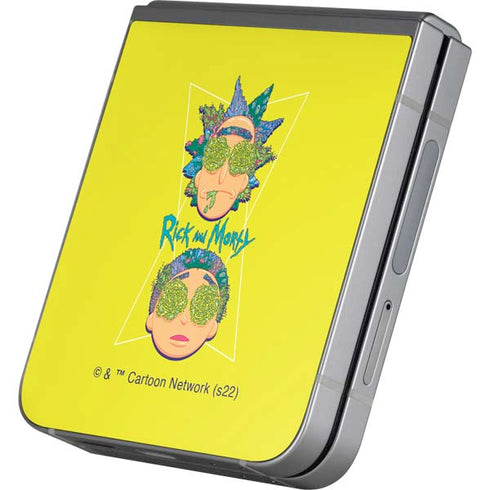 Adult Swim Rick and Morty Rick and Morty Portal Eyes Galaxy Z Flip6 Skin
