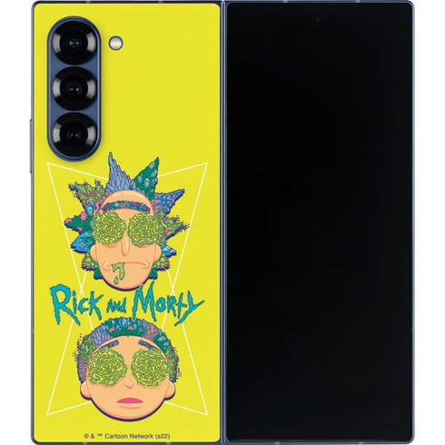 Adult Swim Rick and Morty Rick and Morty Portal Eyes Galaxy Z Fold6 Skin