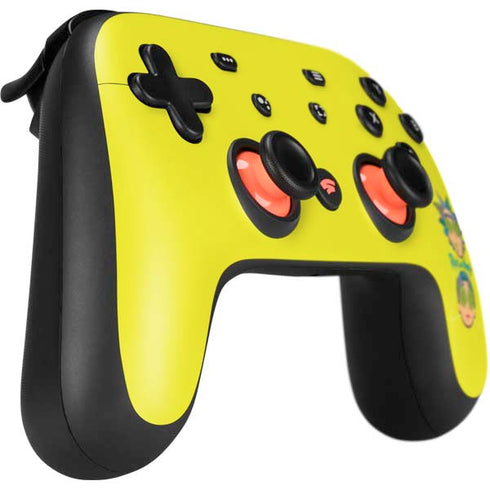 Adult Swim Rick and Morty Rick and Morty Portal Eyes Google Stadia Controller Skin