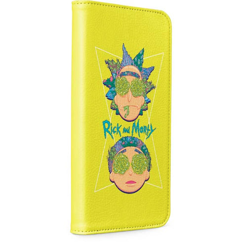 Adult Swim Rick and Morty Rick and Morty Portal Eyes iPhone 15 Folio Case