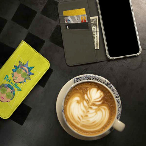 Adult Swim Rick and Morty Rick and Morty Portal Eyes iPhone 15 Pro Folio Case