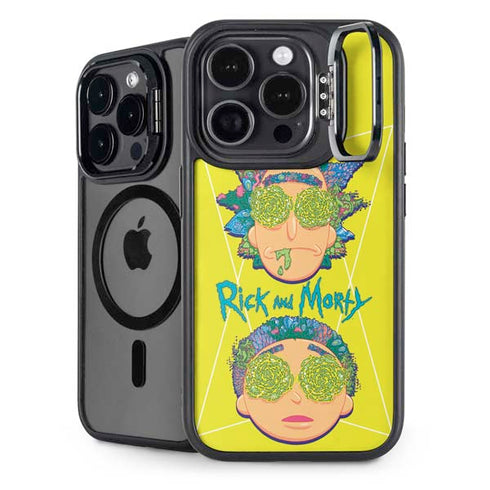 Adult Swim Rick and Morty Rick and Morty Portal Eyes iPhone 15 Pro Max Kickstand Case
