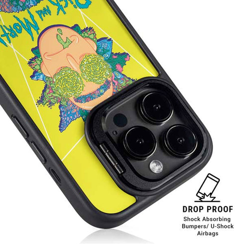 Adult Swim Rick and Morty Rick and Morty Portal Eyes iPhone 15 Pro Max Kickstand Case