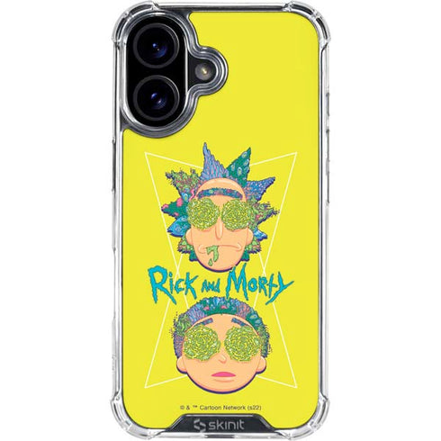 Adult Swim Rick and Morty Rick and Morty Portal Eyes iPhone 16 Clear Case