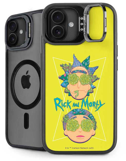Adult Swim Rick and Morty Rick and Morty Portal Eyes iPhone 16 Plus Kickstand Case