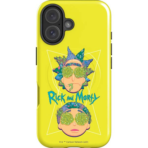 Adult Swim Rick and Morty Rick and Morty Portal Eyes iPhone 16 Plus Magsafe Impact Case