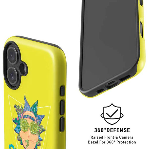Adult Swim Rick and Morty Rick and Morty Portal Eyes iPhone 16 Plus Magsafe Impact Case