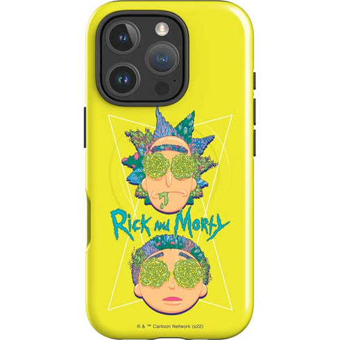 Adult Swim Rick and Morty Rick and Morty Portal Eyes iPhone 16 Pro Max Magsafe Impact Case