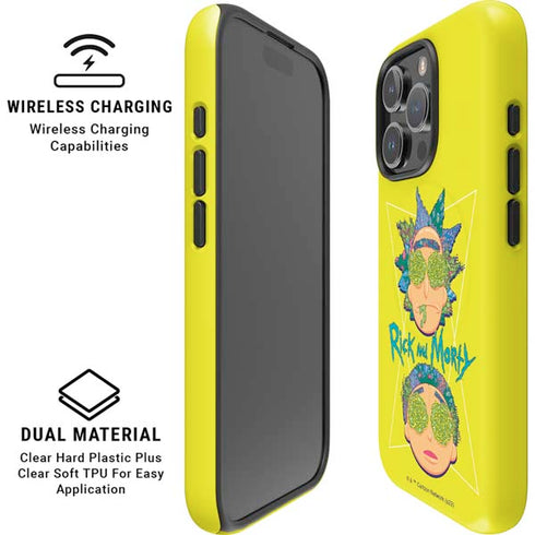 Adult Swim Rick and Morty Rick and Morty Portal Eyes iPhone 16 Pro Max Magsafe Impact Case