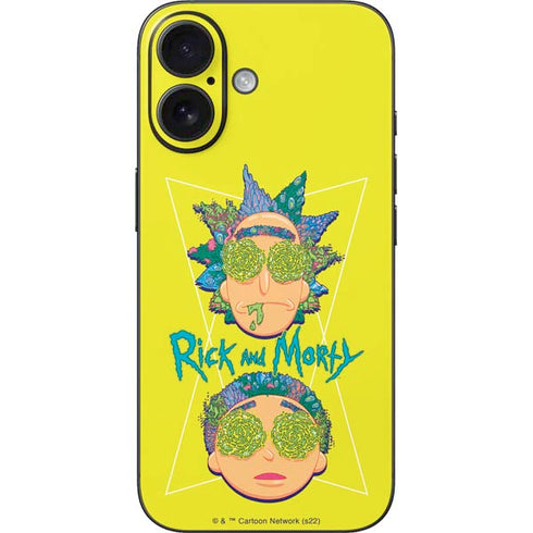 Adult Swim Rick and Morty Rick and Morty Portal Eyes iPhone 16 Skin