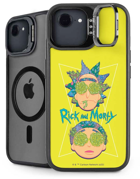 Adult Swim Rick and Morty Rick and Morty Portal Eyes iPhone 16e Kickstand Case