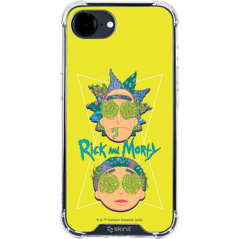 Adult Swim Rick and Morty Rick and Morty Portal Eyes iPhone 16e Clear Case