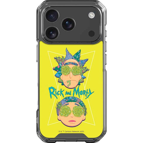Adult Swim Rick and Morty Rick and Morty Portal Eyes iPhone 18 Pro Clear Case