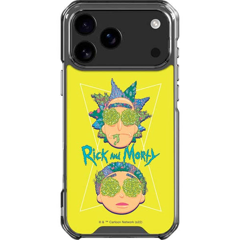 Adult Swim Rick and Morty Rick and Morty Portal Eyes iPhone 18 Pro Max Clear Case