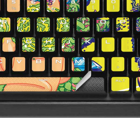 Adult Swim Rick and Morty Rick and Morty Portal Eyes K95 RGB PLATINUM Mechanical Gaming Keyboard Skin