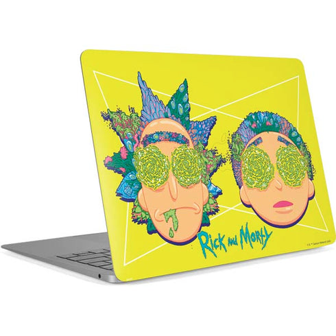 Adult Swim Rick and Morty Rick and Morty Portal Eyes Apple MacBook Air Skin