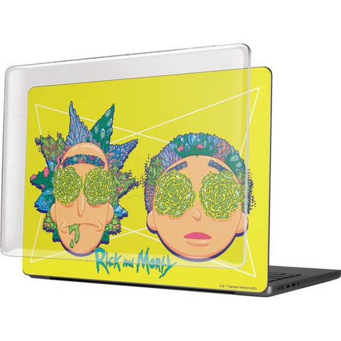 Adult Swim Rick and Morty Rick and Morty Portal Eyes MacBook Pro 14in (2021-24) Case plus Skin