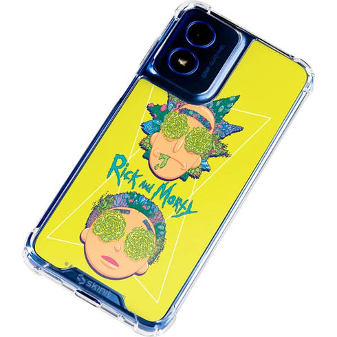 Adult Swim Rick and Morty Rick and Morty Portal Eyes Moto G 5G (2024) Clear Case