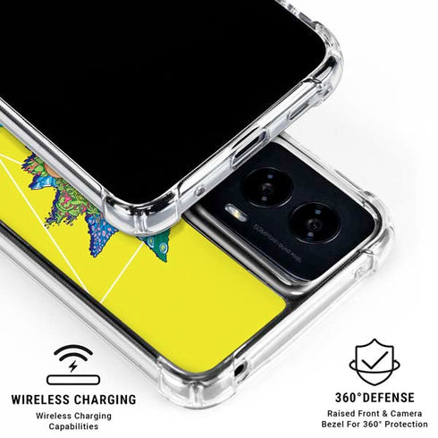 Adult Swim Rick and Morty Rick and Morty Portal Eyes Moto G Power 5G (2024) Clear Case