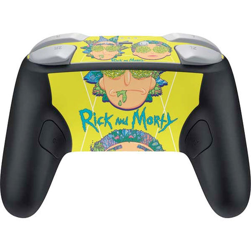 Adult Swim Rick and Morty Rick and Morty Portal Eyes Nintendo Switch 2 (2025) Pro Controller Skin