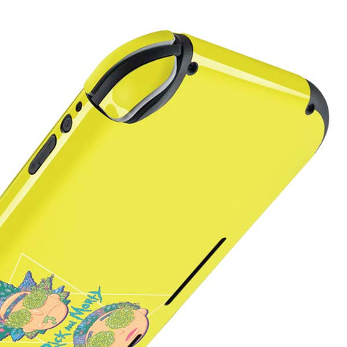 Adult Swim Rick and Morty Rick and Morty Portal Eyes Nintendo Switch Lite Skin