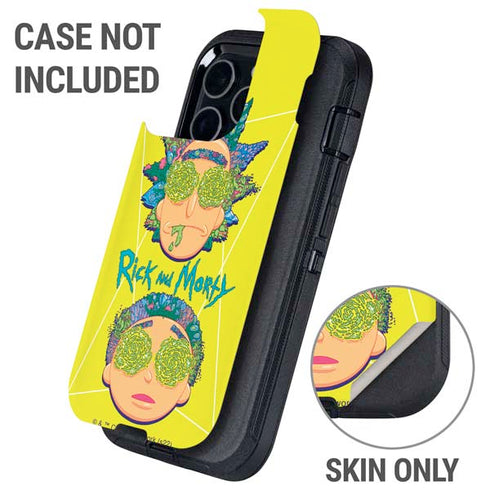 Adult Swim Rick and Morty Rick and Morty Portal Eyes Otterbox Defender iPhone Skin