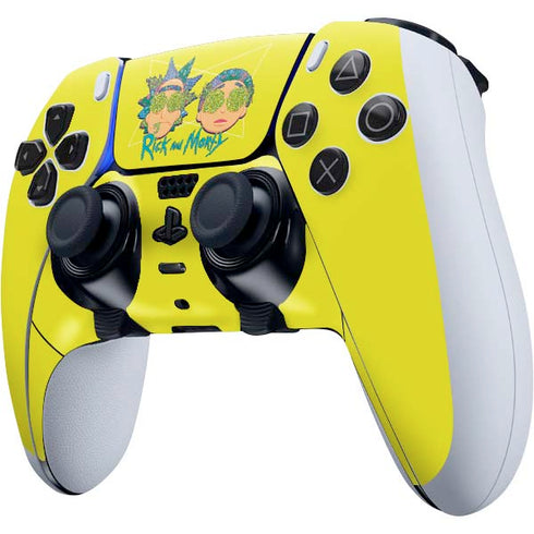 Adult Swim Rick and Morty Rick and Morty Portal Eyes PS5 DualSense Edge Pro Controller Skin
