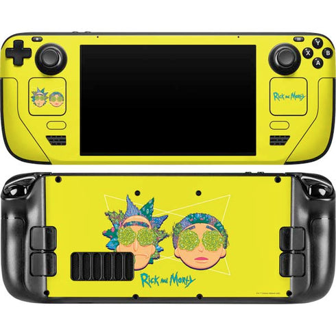 Adult Swim Rick and Morty Rick and Morty Portal Eyes Steam Deck Handheld Gaming Computer OLED Skin