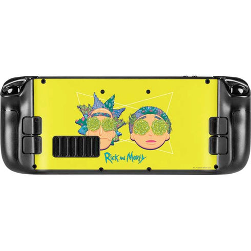 Adult Swim Rick and Morty Rick and Morty Portal Eyes Steam Deck Handheld Gaming Computer OLED Skin