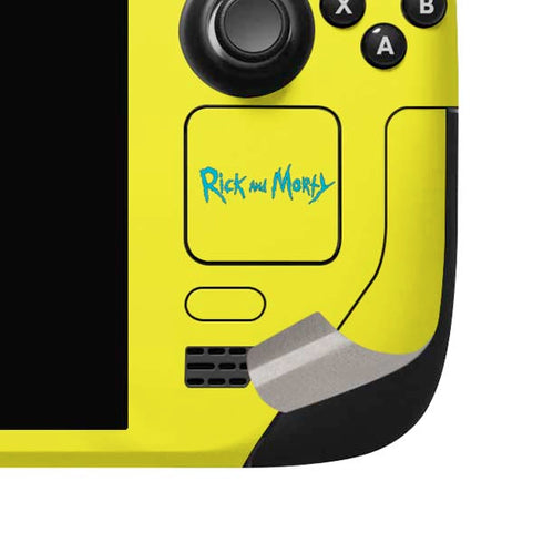 Adult Swim Rick and Morty Rick and Morty Portal Eyes Steam Deck Handheld Gaming Computer OLED Skin