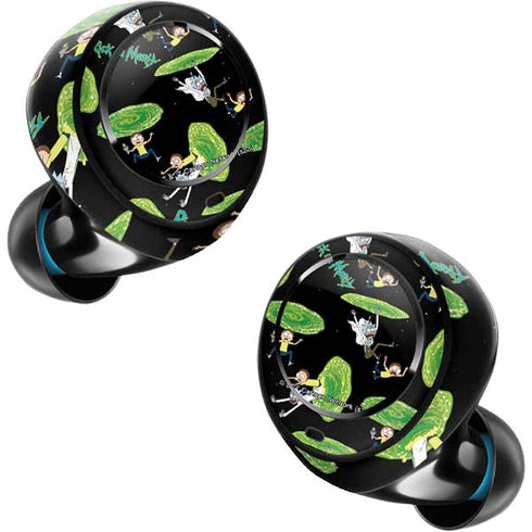 Adult Swim Rick and Morty Portal Pattern Amazon Echo Buds Skin