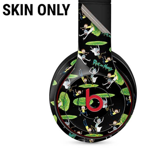 Adult Swim Rick and Morty Portal Pattern Beats Solo 3 Wireless Skin