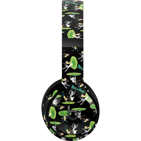 Adult Swim Rick and Morty Portal Pattern Beats Studio Pro Wireless Headphones Skin