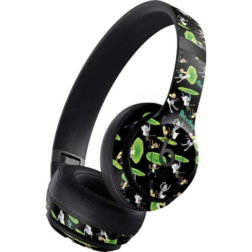 Adult Swim Rick and Morty Portal Pattern Beats Studio Pro Wireless Headphones Skin