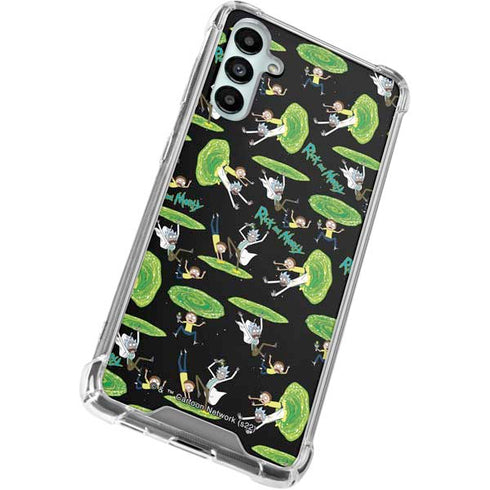 Adult Swim Rick and Morty Portal Pattern Gabb Phone 4 Clear Case
